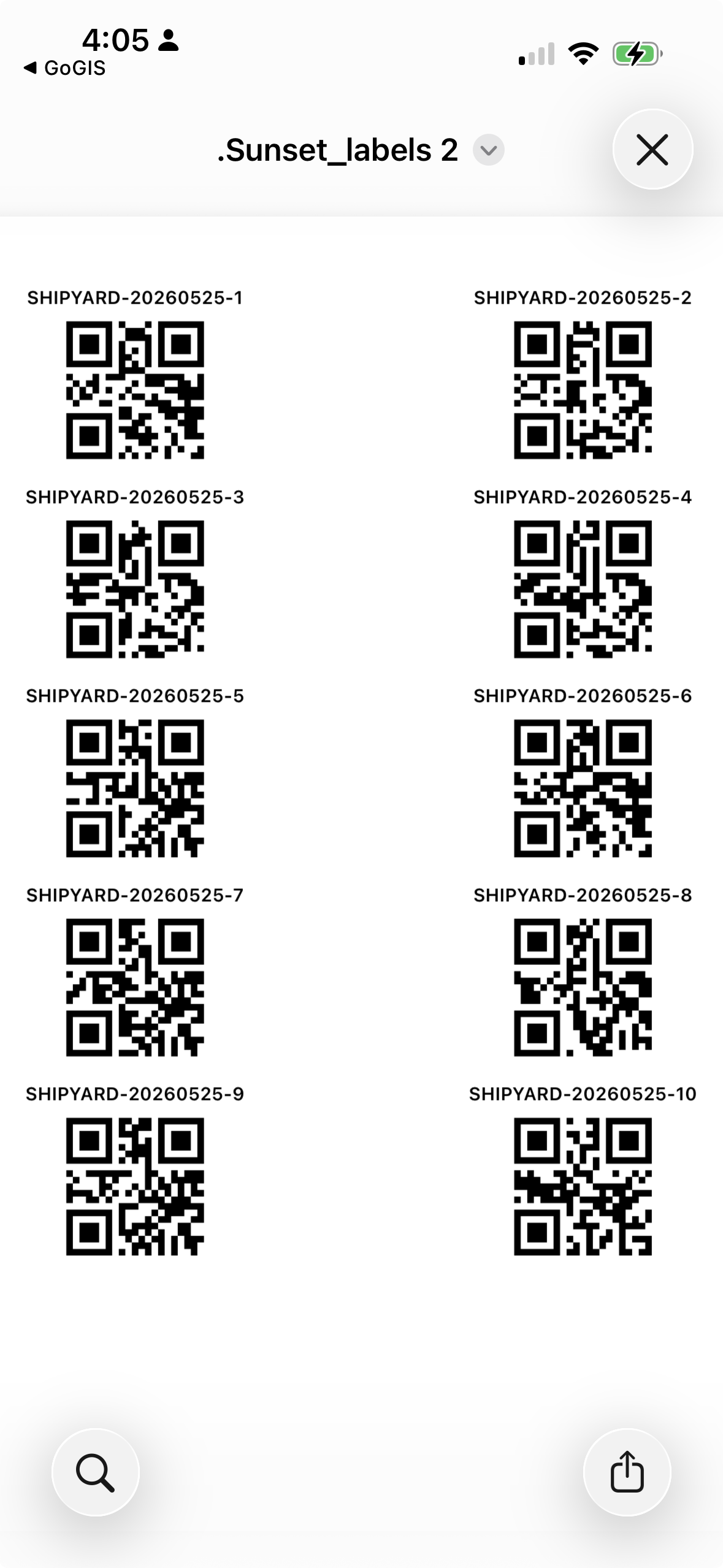 GoGIS tarafından toprak numune torbaları için oluşturulan QR ve barkod torba etiketleri