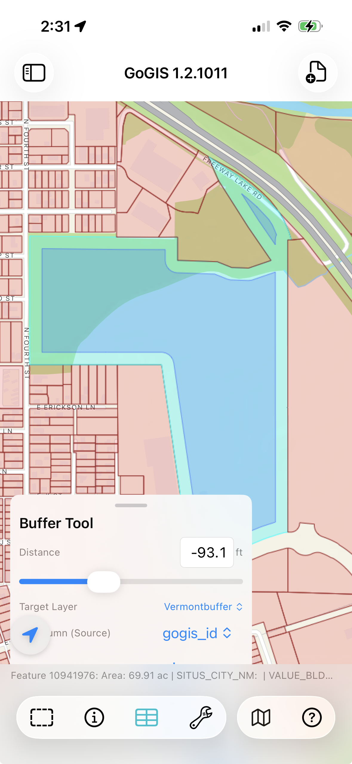 缓冲区工具截图