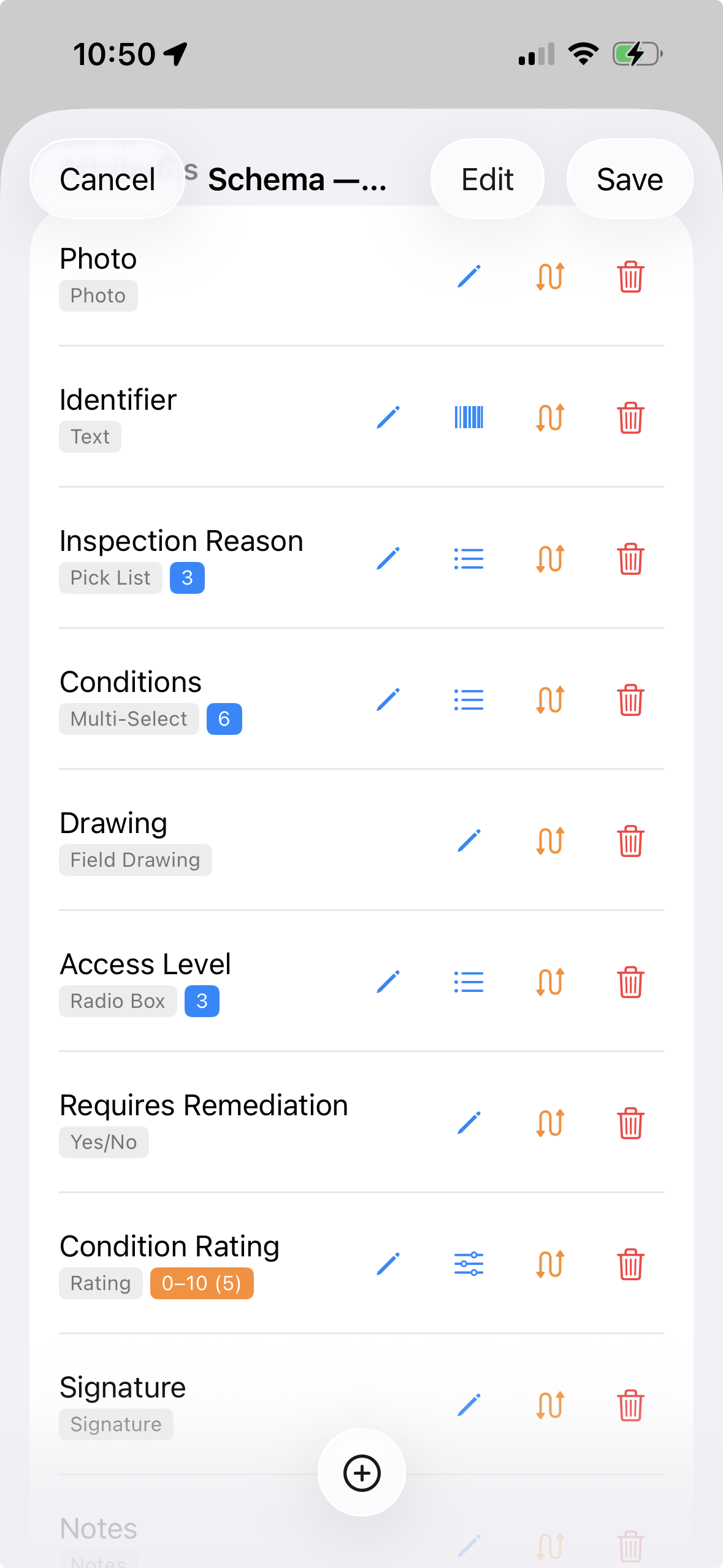 自定义属性表单截图