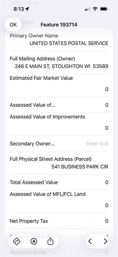 WI 2026 detailed read-only parcel attributes